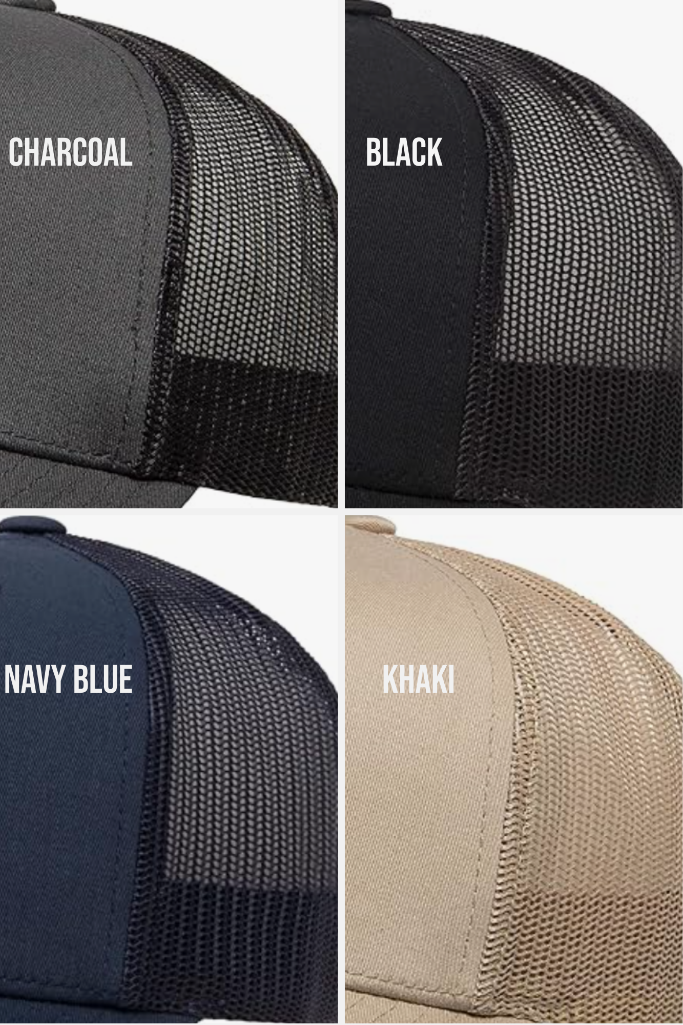 Custom Logo Trucker Hat (Yupoong Classics 5-Panel) | Laser Engraved Leatherette Patch | Business, Team & Event Hats