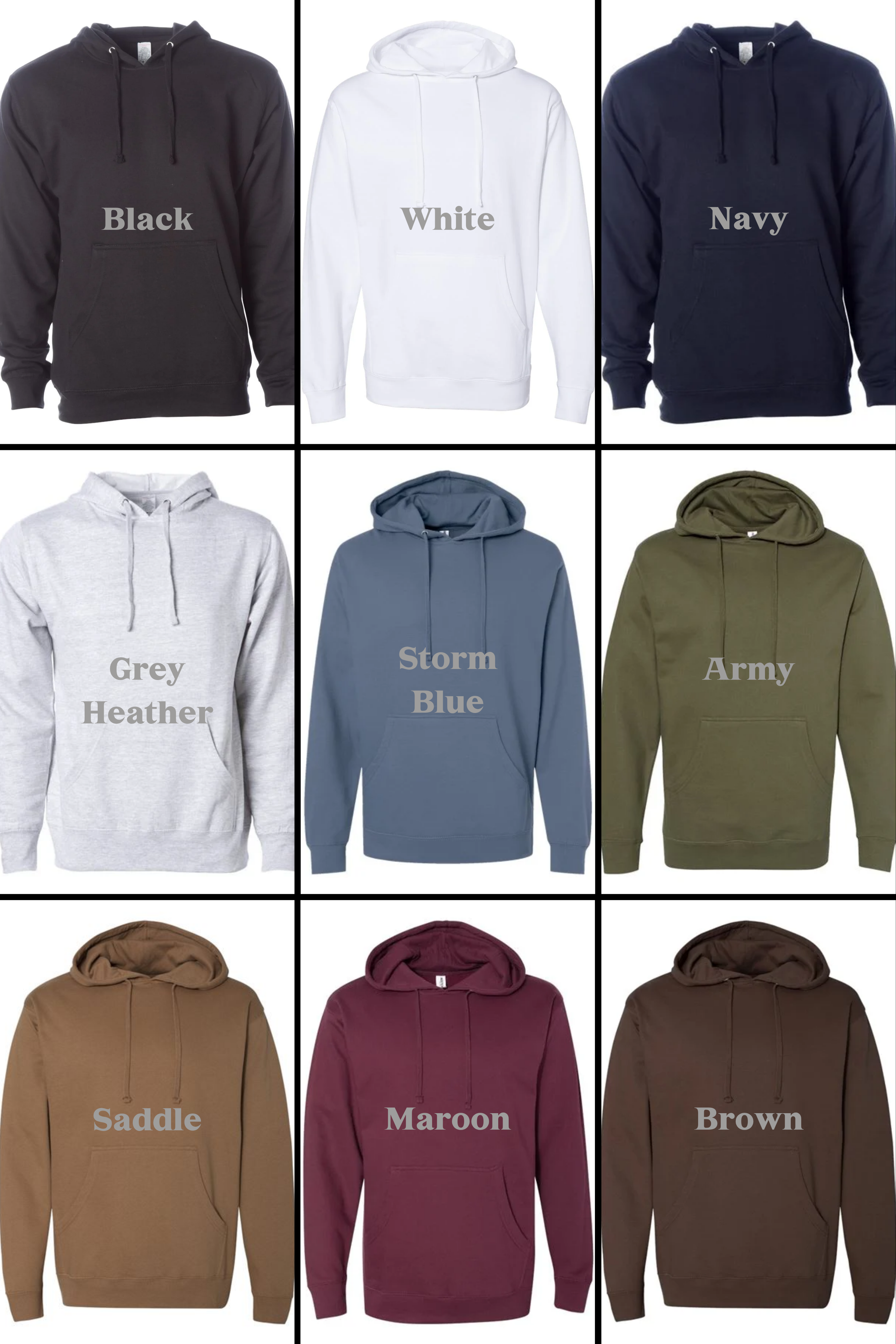 Custom Logo Hoodie – Independent Trading Co. SS4500 Midweight Pullover Sweatshirt