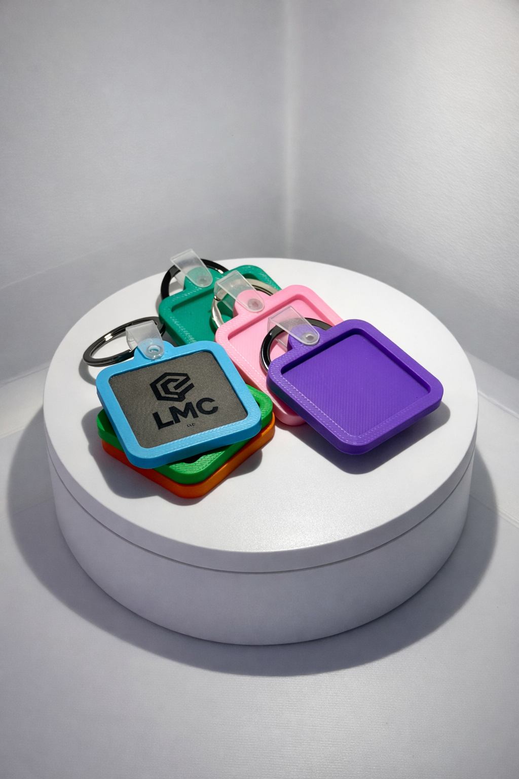 Custom NFC Keychain – Bright Color Collection - Digital Business Card , Social Media Tag