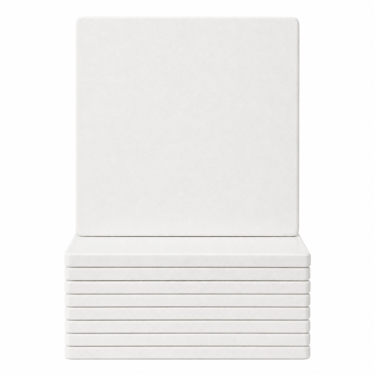 Ceramic Coasters with Cork Backing (Set of 4)