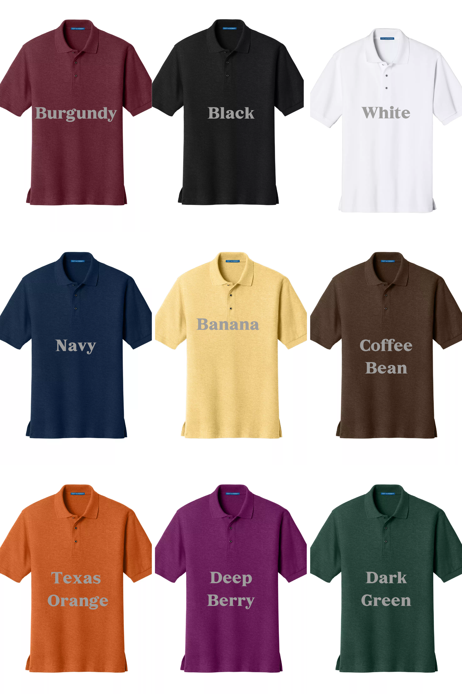 Custom Logo Premium Polo – Port Authority K500 Silk Touch Polo