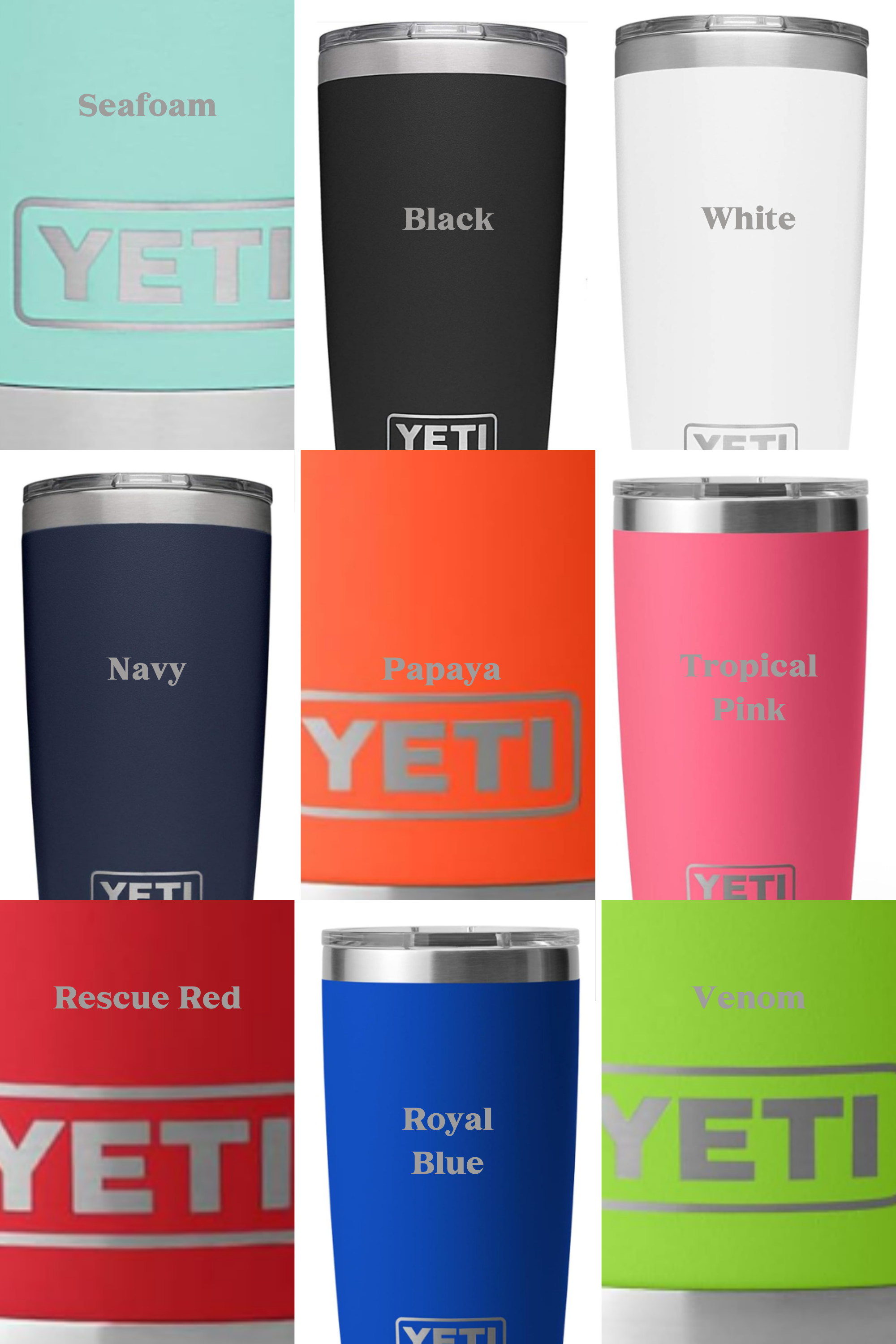 Custom YETI Rambler 20 oz Tumbler – Logo or Name - Bulk Discounts Available