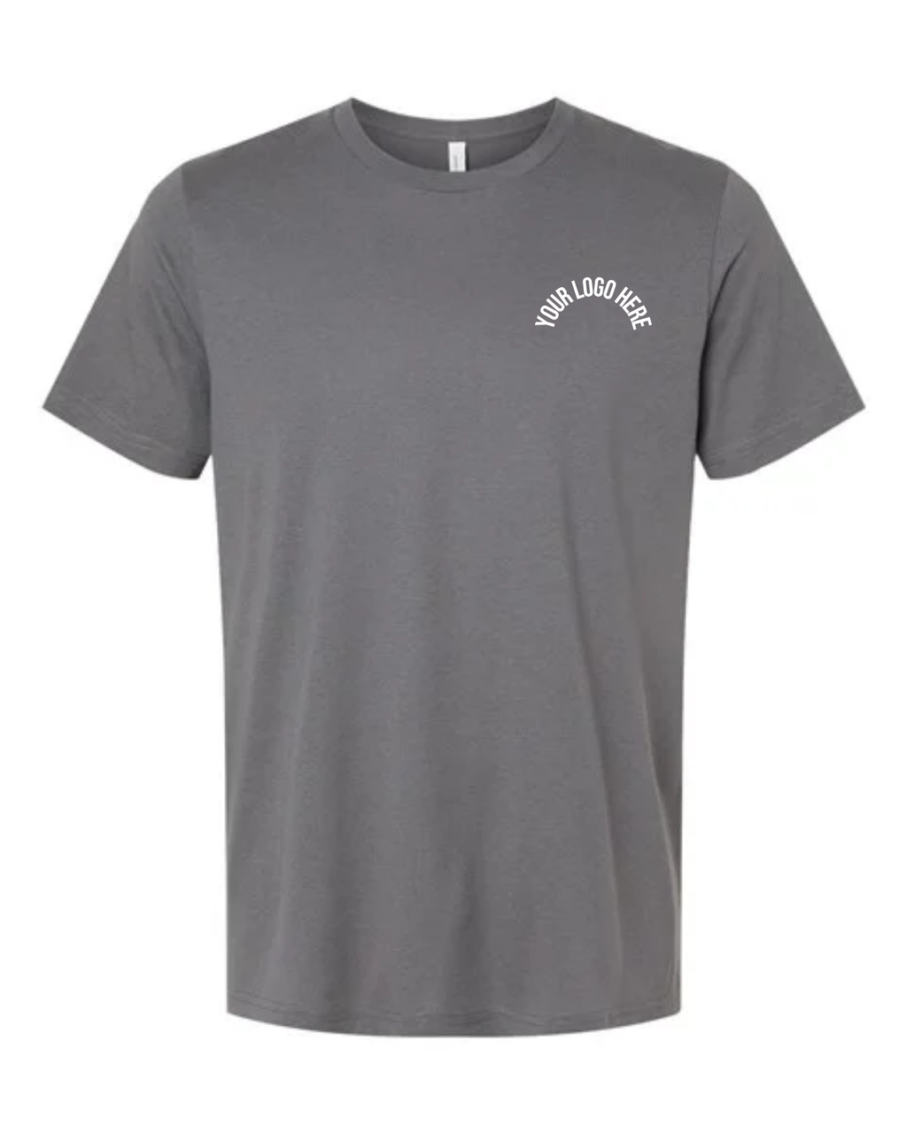 Premium Custom Logo T-Shirt - Bella + Canvas 3001cvc Heather Tee