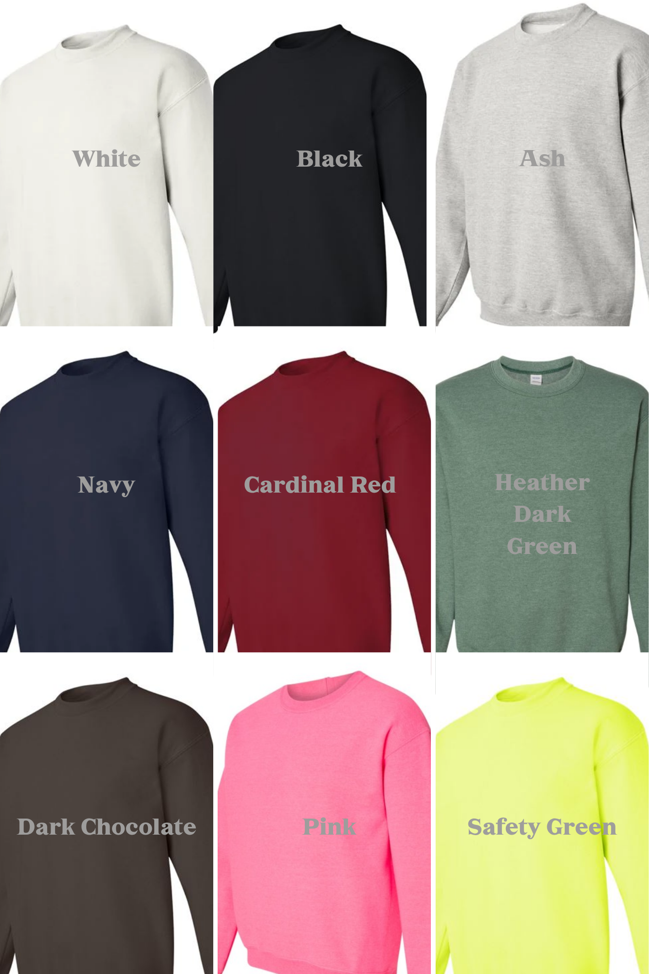Custom G180 Gildan Sweatshirt 18000 Heavy Blend Crewneck