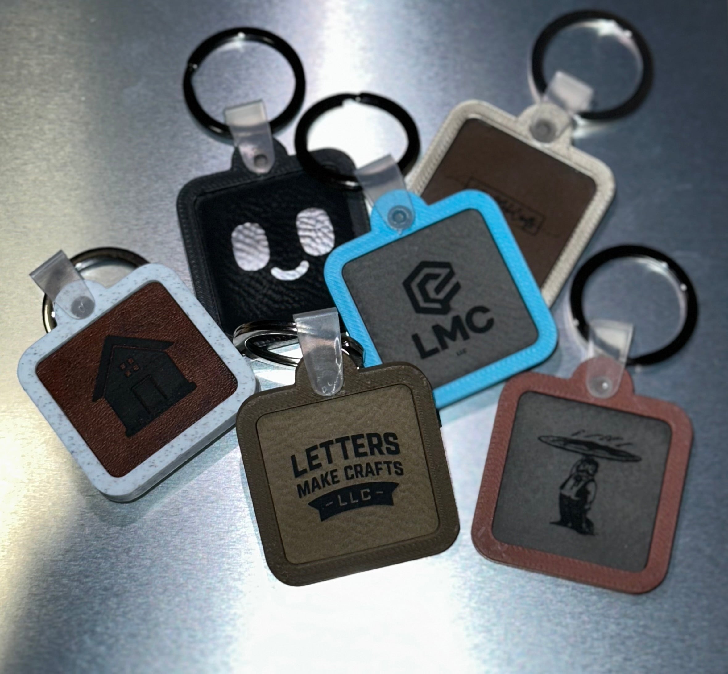 Custom NFC Keychain – Bright Color Collection - Digital Business Card , Social Media Tag