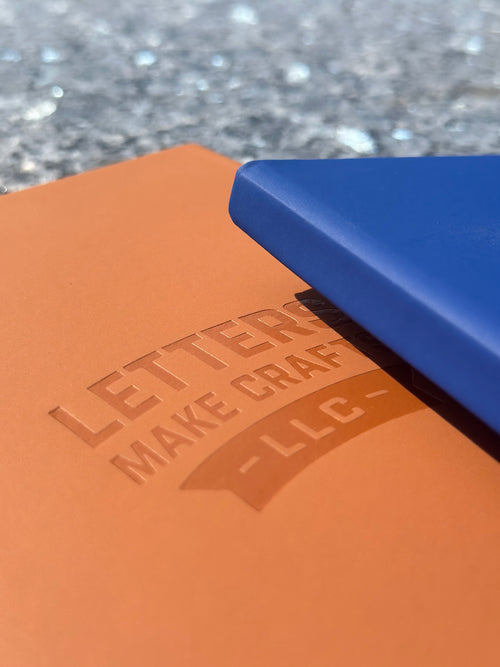 Custom Embossed A5 Lined Journal Notebook – Hardcover 5.5" x 8.3" | Add Your Logo