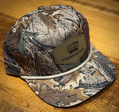 Custom Leatherette Patch Rope Trucker Hat – 256P Umpqua Style – Personalized Logo Cap