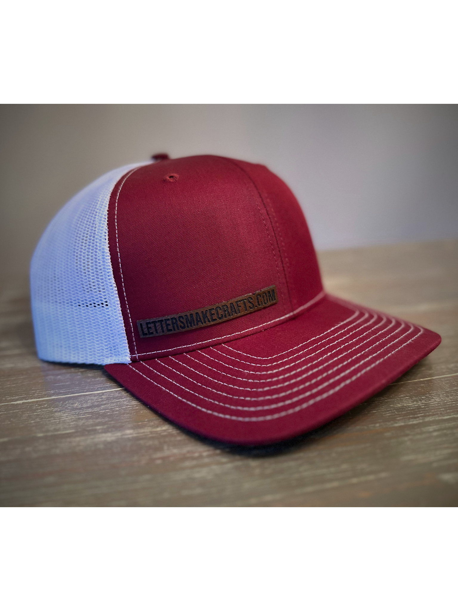 Custom Richardson Men’s Snapback Trucker Cap | Structured Mid-Profile Ball Cap | Polyester/Cotton Front with Mesh Back
