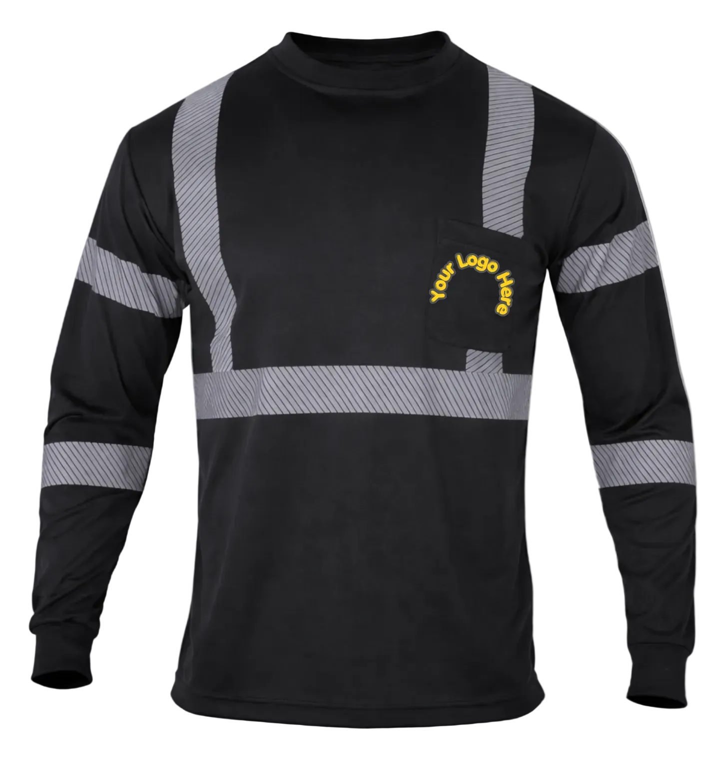 Custom High Visibility Safety Shirt – Premium ANSI Class 3 Reflective Work Shirts with Your Logo