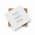 Ceramic Coasters with Cork Backing (Set of 4)