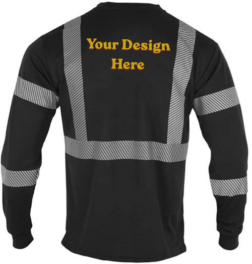 Custom High Visibility Safety Shirt – Premium ANSI Class 3 Reflective Work Shirts with Your Logo