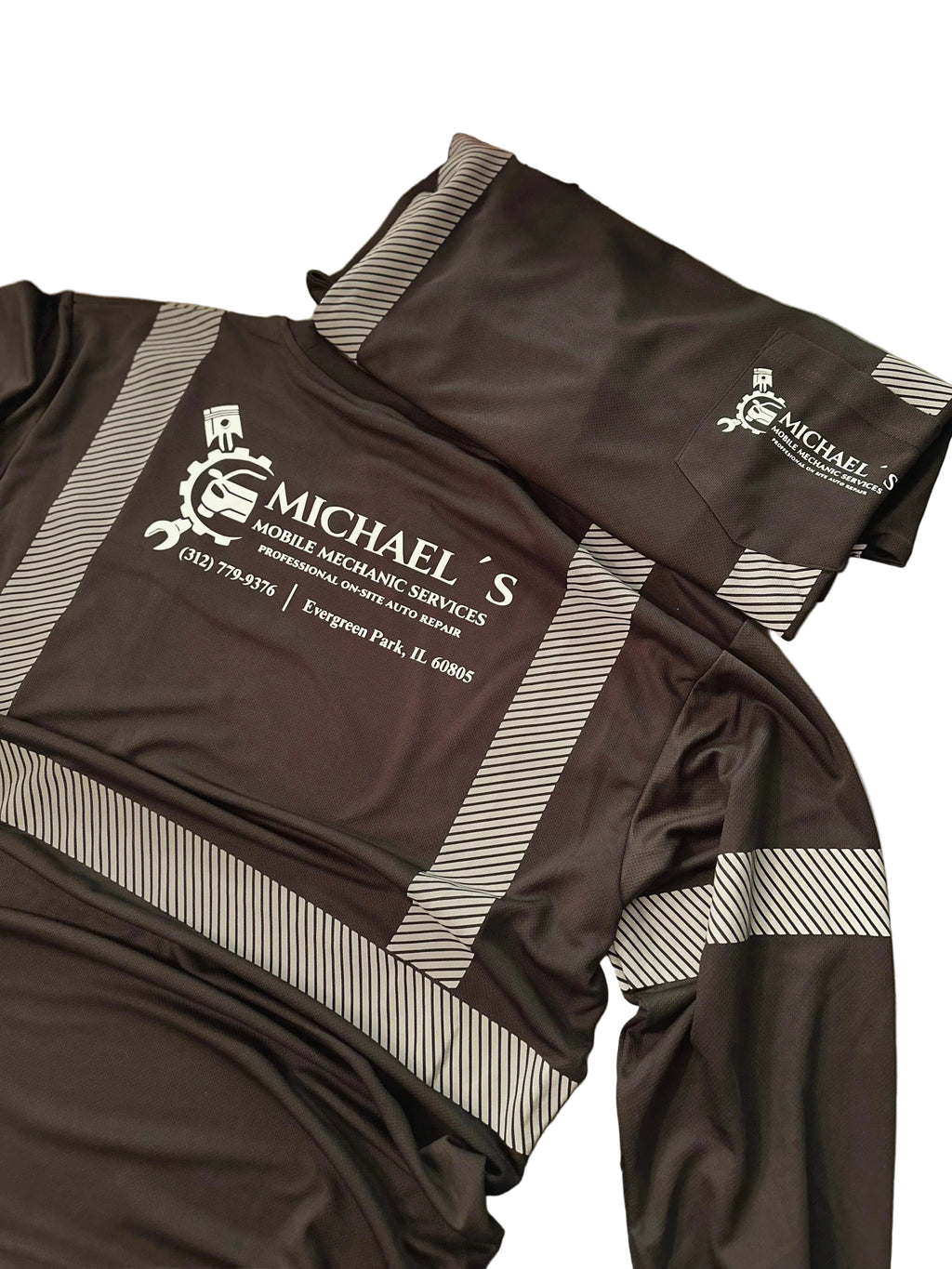 Custom High Visibility Safety Shirt – Premium ANSI Class 3 Reflective Work Shirts with Your Logo